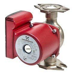 Grundfos 95906632 UPS26-150SF 115V Three-Speed Stainless Steel Circulator Pump, Red