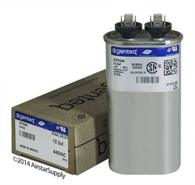 MARS 12933 12.5MFD 440V Oval Run Cap. 12.5MFD 440V Oval Run Cap.