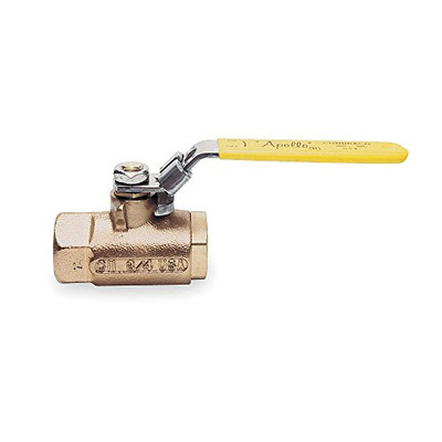 CONBRACO 70-104-27 Apollo 70-100 Series Bronze Ball Valve, Two Piece, Inline, Latch-Lock Lever, 3/4" NPT Female
