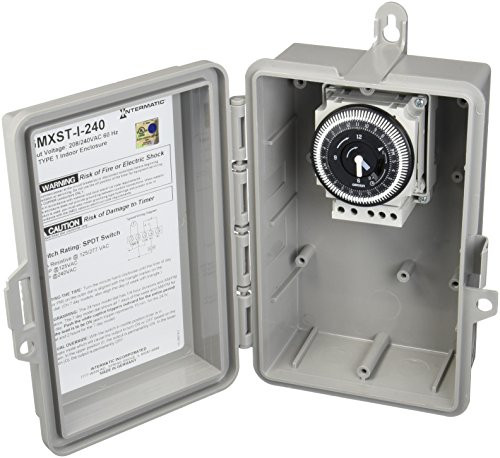 Intermatic GMXST-I-240 Grasslin by 24-Hour 208/240-volt 60-Hertz Electromechanical Time Control and NEMA Indoor Plastic Enclosure