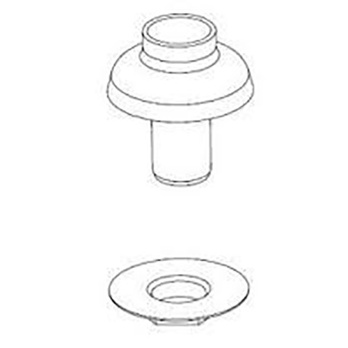 Pfister 961-004S  Amherst 34 Series Side Spray Mounting Flange with Hardware, Stainless Steel