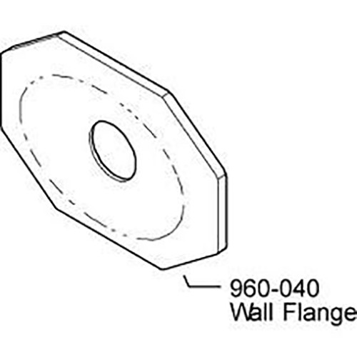 Pfister 960-040A Pfister OVAL WALL FLANGE CR Polished Chrome