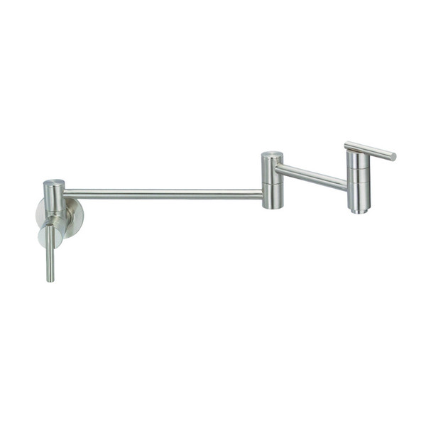 Danze D205058SS D205358SS Parma Single-Handle Wall Mount Pot Filler, Stainless Steel.