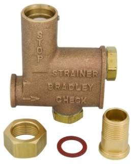 Bradley 1026291 NEW COMBINATION STOP STRAINER CHECK VALVE 1/2IN NPT D350265