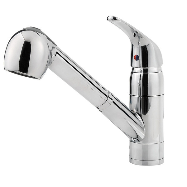 Pfister G133-10CC PRICE ® PFIRST SERIES PULL-OUT KITCHEN FAUCET, POLISHED CHROME, 1.75 GPM, LEAD FREE 3562876