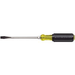 Klein Tools KLE602-10 3/8-Inch Keystone-Tip Screwdriver with 10-Inch Heavy-Duty Round-Shank,3/8 inch Tip, 10 inch Shank