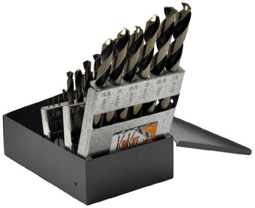 R W THOMPSON INC KNK25KK5M KnKut 25 Piece Metric Jobber Length Drill Bit Set M1 - M13 x 0.5MM