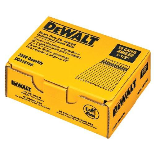 DeWalt DWTDCA16150 DCA16150 1-1/2-Inch by 16 Gauge 20-Degree Finish Nail (2,500 per Box)