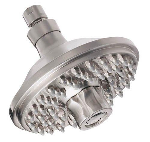 Danze D461672BN  Double Round Two Function Showerhead, 2.5 GPM, 6-Inch, Brushed Nickel