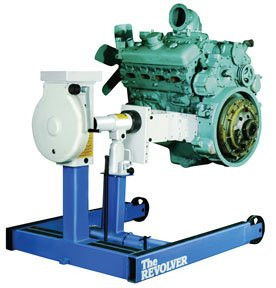 OTC OTC-1750A 6000 lbs. Revolver Diesel Engine Stand with Universal Adapter.