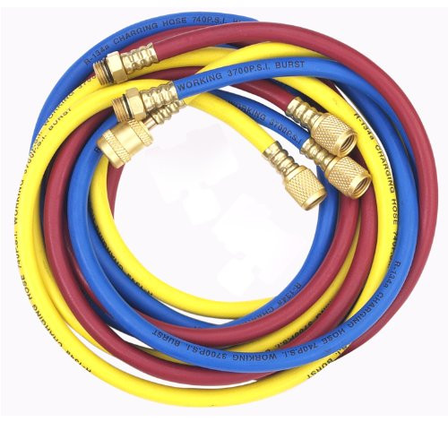 Robinair ROB-60096 () Enviro-Guard Hose Set for R-134a - 96", Set of 3.