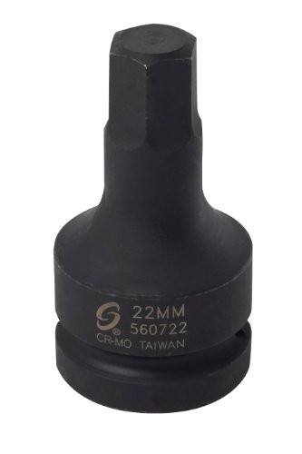Sunex SUU-560722 1" Dr. 22mm Hex Drive Impact Socket SUN.