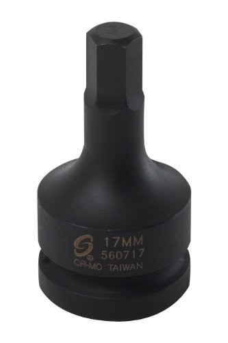 Sunex SUU-560717 1" Dr. 17mm Hex Drive Impact Socket SUN.