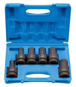 Grey Pneumatic GRY-9096H 1 In Dr Fractional Hex Driver Set - 6-Pc