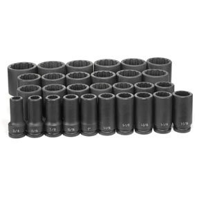 Grey Pneumatic GRY-8129D 3/4 Dr. 12 Pt. 29 Piece Deep Fract. Mas