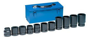 Grey Pneumatic GRY-9157 GRE Socket Set (1" Drive 11 Piece Metric Truck Set)