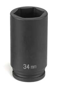 Grey Pneumatic GRY-2734MD 1/2"DR X 34MM DP SPDL NUT.
