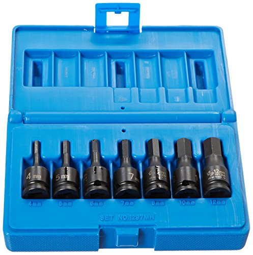 Grey Pneumatic GRY-1297MH () 3/8" Drive 7-Piece Hex Driver Metric Socket Set.