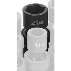 Grey Pneumatic GRY-2021UM 1/2'' Drive x 21mm Standard Universal SOC 21MM 1/2D IMP UNIV 6PT.