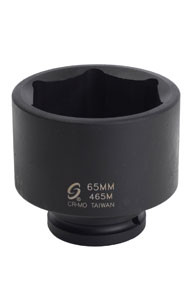 Sunex SUU-465M 3/4-Inch Drive Standard 6 Point Metric Impact Socket, 65-Mm.