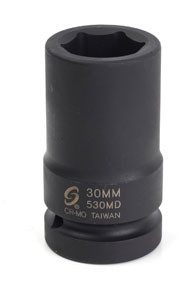 Sunex SUU-530MD 1-Inch Drive Deep 6 Point Metric Impact Socket, 30-Mm.