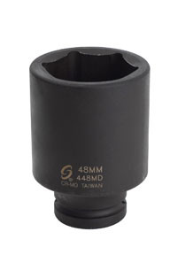 Sunex SUU-448MD 3/4-Inch Drive Deep 6 Point Metric Impact Socket, 48-Mm.