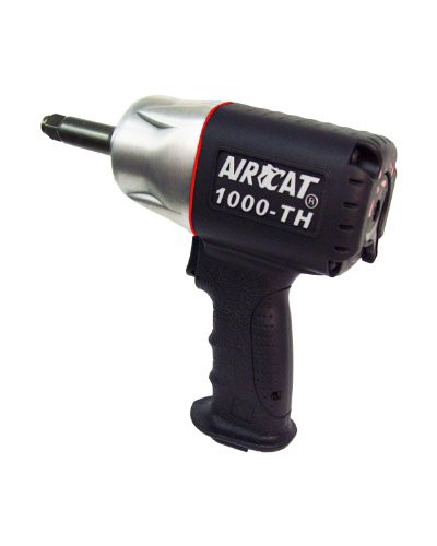 AirCat ACA-1000TH-2 1000-TH-2 1/2-Inch Composite Air Impact Wrench with Twin Hammer Mechanism and Extended 2-Inch Anvil.