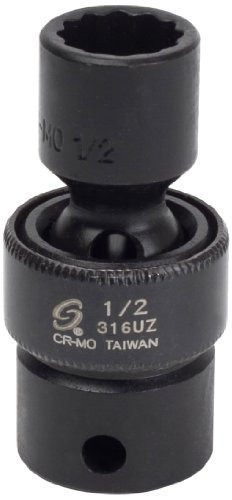 Sunex SUU-316UZ 3/8-Inch Drive 1/2-Inch 12-Point Universal Impact Socket.
