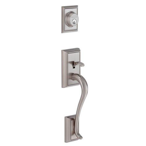 SCHLAGE F58ADD620 F58 ADD 620 Addison Exterior Handleset with Deadbolt, Antique Pewter (Exterior Half Only)