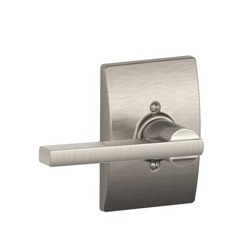 SCHLAGE F170LAT619CEN  Century Collection Latitude Decorative Trim Lever, Satin Nickel