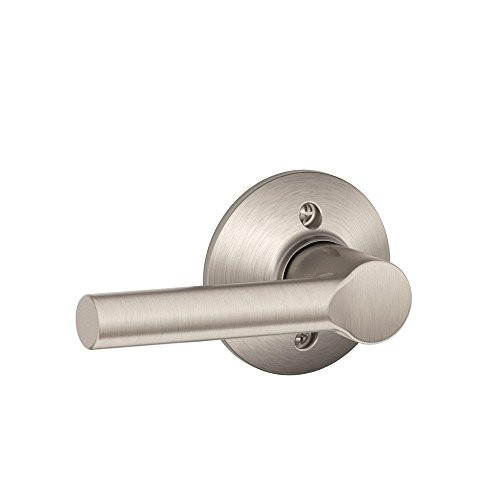 SCHLAGE F170BRW619 F170 BRW 619 Broadway Dummy Lever, Satin Nickel
