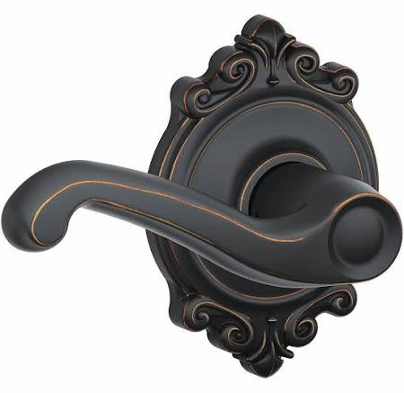 SCHLAGE F10FLA716BRK F10 FLA 716 BRK Brookshire Collection Flair Passage Lever, Aged Bronze