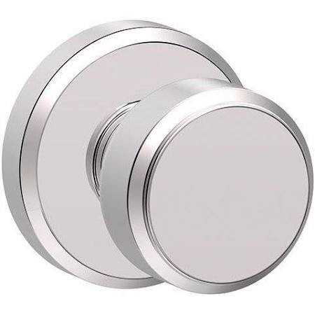 SCHLAGE F10BWE625GSN F10-BWE-GSN Bowery Passage Door Knob with Decorative Greyson Rose from t, Bright Chrome