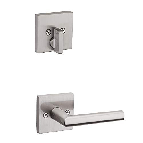 KWIKSET 968MILSQT-15  Milan Square Interior Dummy Handleset Trim Satin Nickel Finish