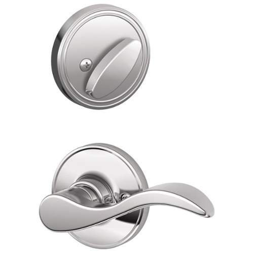 SCHLAGE JH59SEV625LH JH59-SEV-LH Seville Left Handed Interior Pack J-Series (Formerly Dexter), Polished Chrome