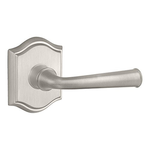 Baldwin PVFEDTAR150  Reserve Privacy Federal with Traditional Arch Rose in Satin Nickel Finish