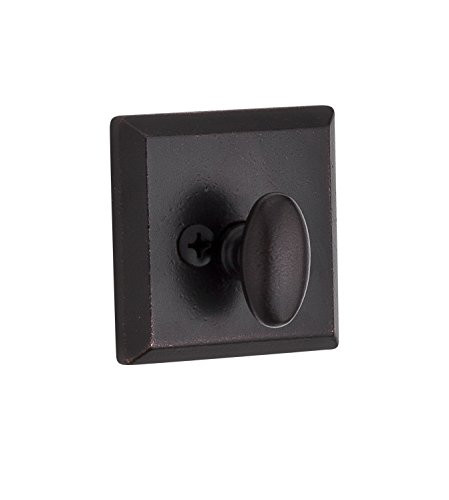 Baldwin PTTSD112  Reserve Patio Traditional Square Deadbolt, Aged Bronze Finish