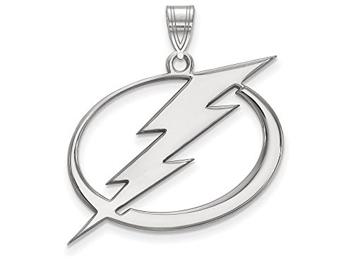 LogoArt SS005LIG Tampa Bay Ligtning Extra Large (1 Inch) Pendant (Sterling Silver)