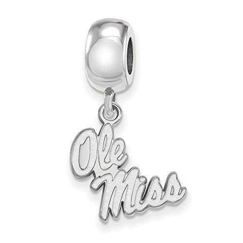LogoArt SS059UMS Missisippi Bead Charm Small (1/2 Inch) Dangle (Sterling Silver).