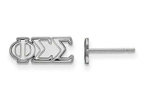 Sororities SS005PSS Sterling Silver LogoArt Phi Sigma Sigma XS Post Earringss