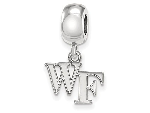 LogoArt SS029WFU Wake Forest Bead Charm Extra Small (3/8 Inch) Dangle (Sterling Silver).