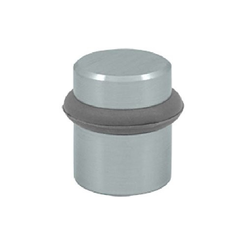 Deltana UFB4505U26D Round Universal Floor Bumper 1 1/2" - US26D (Brushed Chrome)