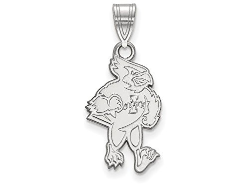 LogoArt SS018IAS Iowa State Large (3/4 Inch) Pendant (Sterling Silver).