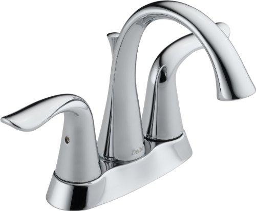 Delta 2538-MPU-DST Lavatory Faucet Low Lead Two Handle H Arc Spout Lahara Series 1.5 Gpm 4 Centers Chrome Finish.