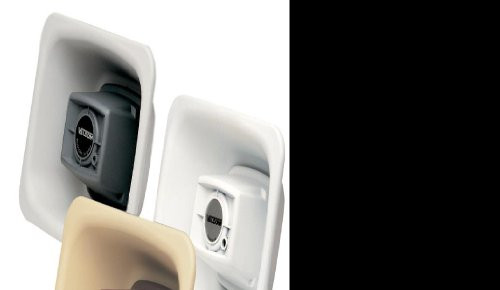 Valcom V-1080-W One Way 3-watt Amplified FlexHorn with Mounting Bracket, White.