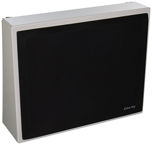 Valcom S-504 Interior Metal Speaker with 25/70-volt transformer with Black Cloth Grille, Gray.