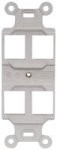 HUBBELL Q106OHubbell Duplex 106 Outlet Frame with 4 Ports, Office White