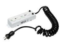 Tripp Lite PS-410-HGOEMCC 4 Outlet Medical-Grade Power Strip, For Patient-Care Vicinity, 3ft Coiled Cord with 5-15P-HG Plug ().