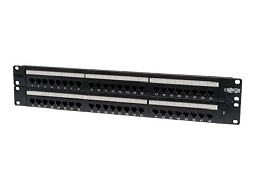 Tripp Lite N052-048 48-Port 2U Rackmount Cat5e 110 Patch Panel 568B, RJ45 Ethernet().