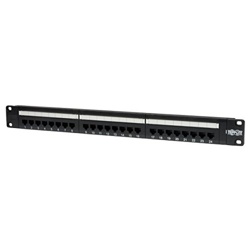 Tripp Lite N052-024 Cat5e Network Patch Panel 568b 24 Ports Height Rack Units 1 U 110 Type Termination.